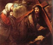Bartolome Esteban Murillo Jesus bearing a cross oil painting